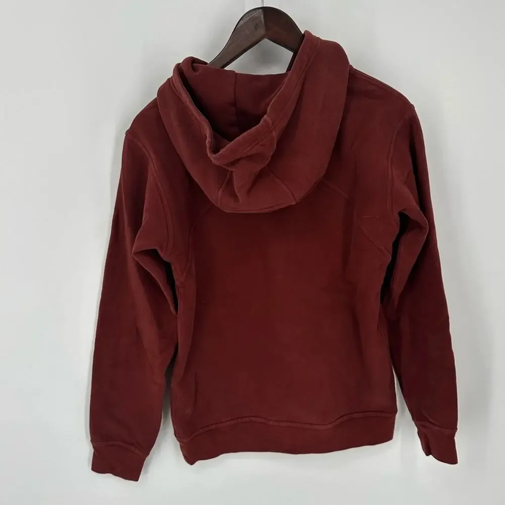 Lululemon All Yours Hoodie *Graphic Date Brown Size 2 Spell Out Logo Sweatshirt